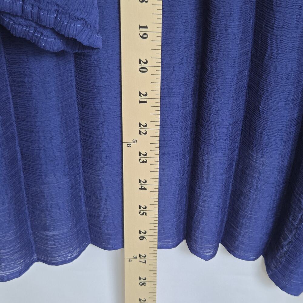 Issey Miyake Cauliflower Pleated Sheer Blue Batwing Button Cardigan OS Japan - Picture 5 of 9